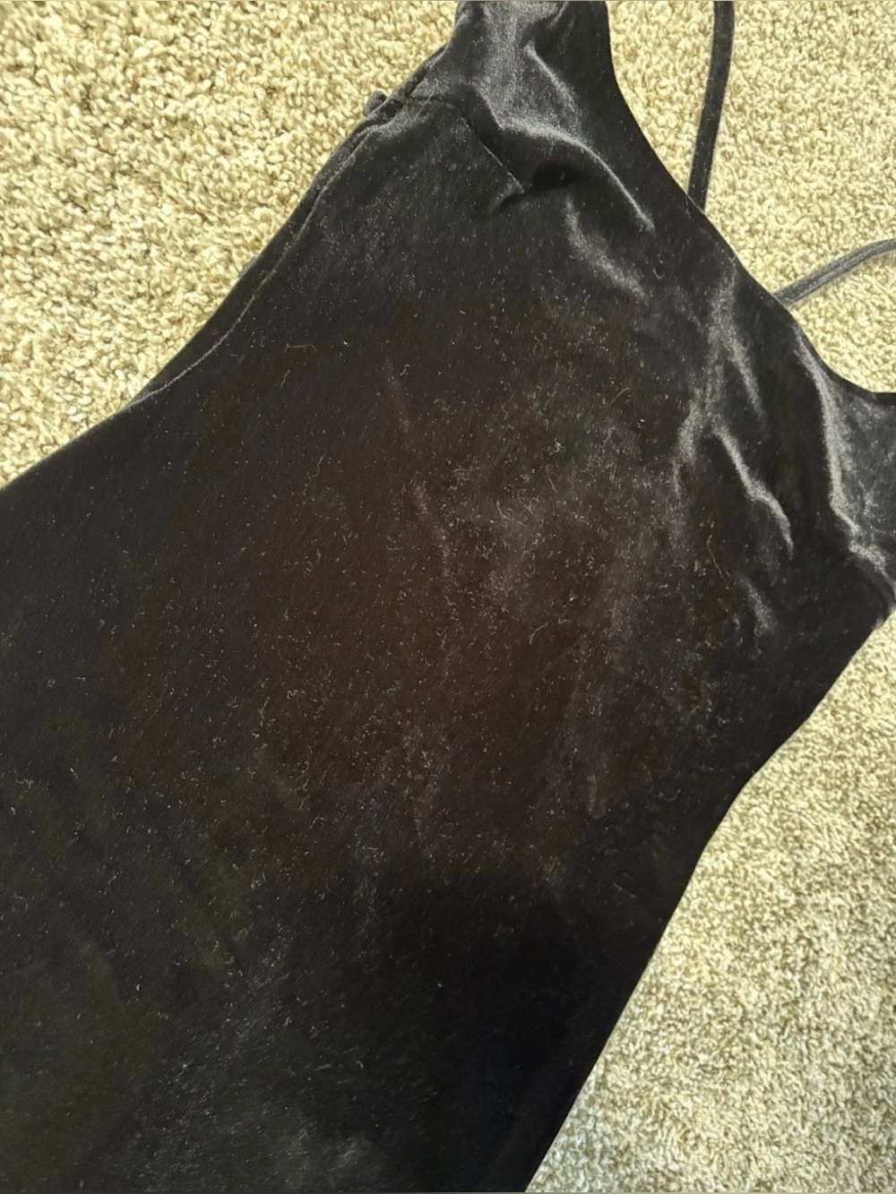 Deadstock Steppinout Black Velvet Maxi Dress Backless Neck Size S - Picture 2 of 5